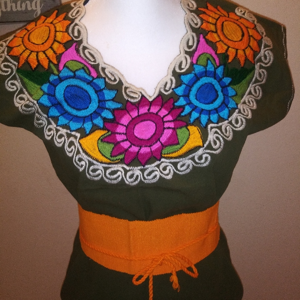 Mexican Embroided Blouse